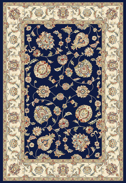 Dynamic Rugs Ancient Garden 57365 Blue Ivory Traditional Machine-Made Rug
