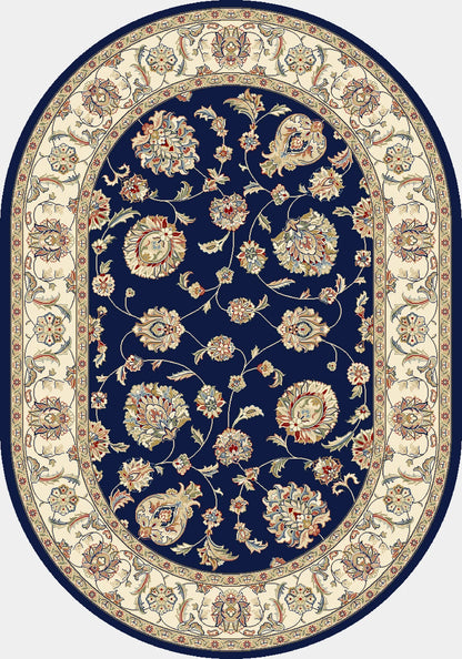 Dynamic Rugs Ancient Garden 57365 Blue Ivory Traditional Machine-Made Rug