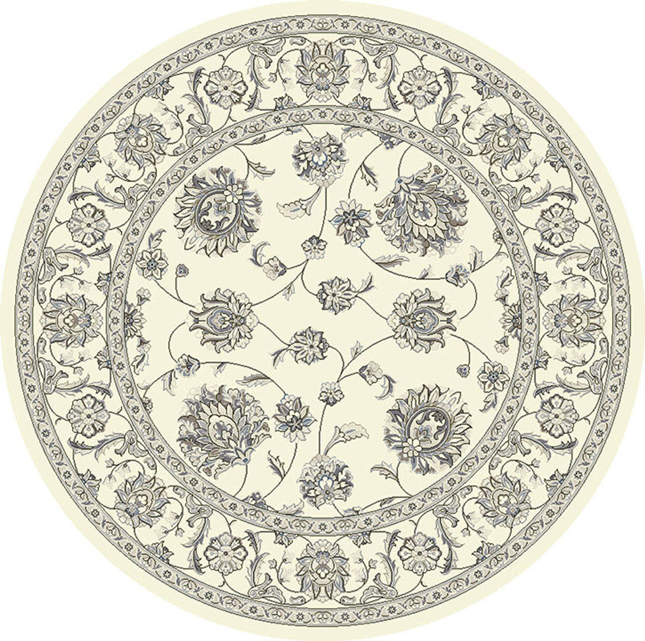 Dynamic Rugs Ancient Garden 57365 Cream Traditional Machine-Made Rug