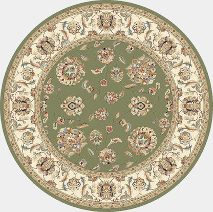 Dynamic Rugs Ancient Garden 57365 Green Ivory Traditional Machine-Made Rug