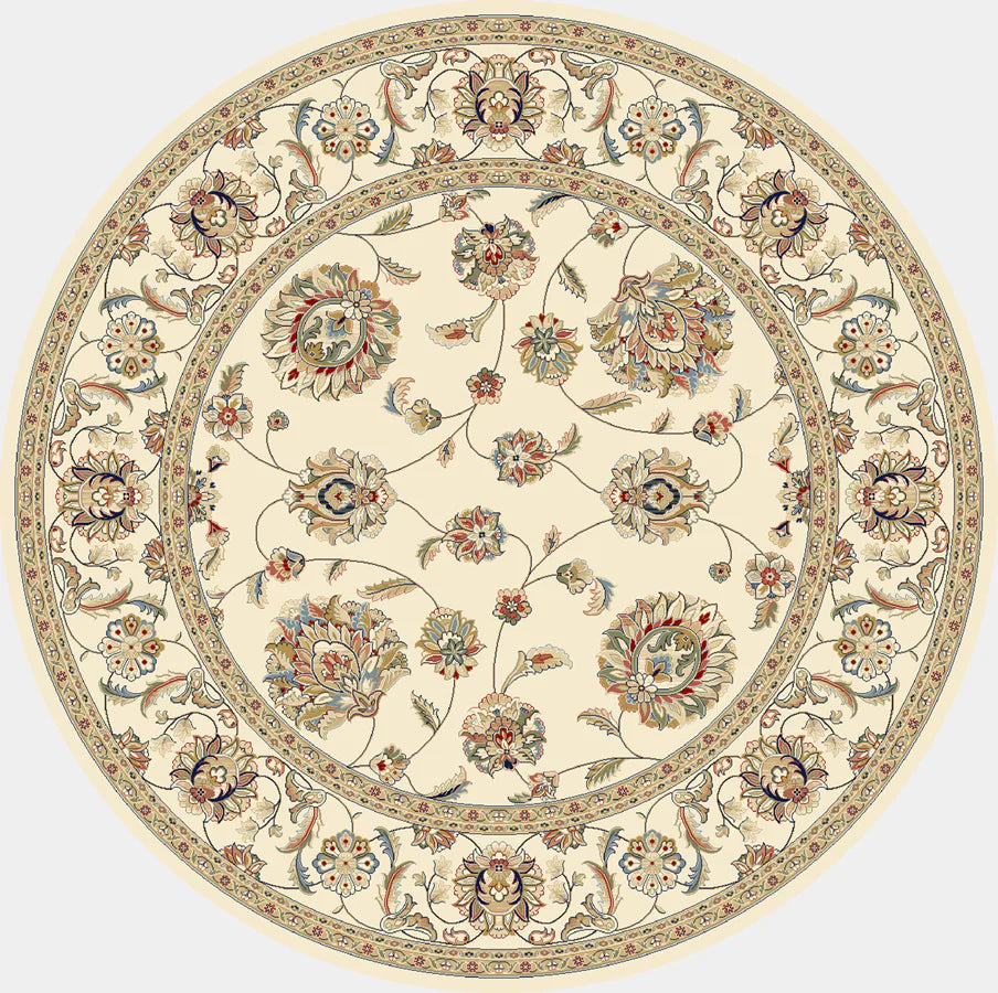 Dynamic Rugs Ancient Garden 57365 Ivory Traditional Machine-Made Rug