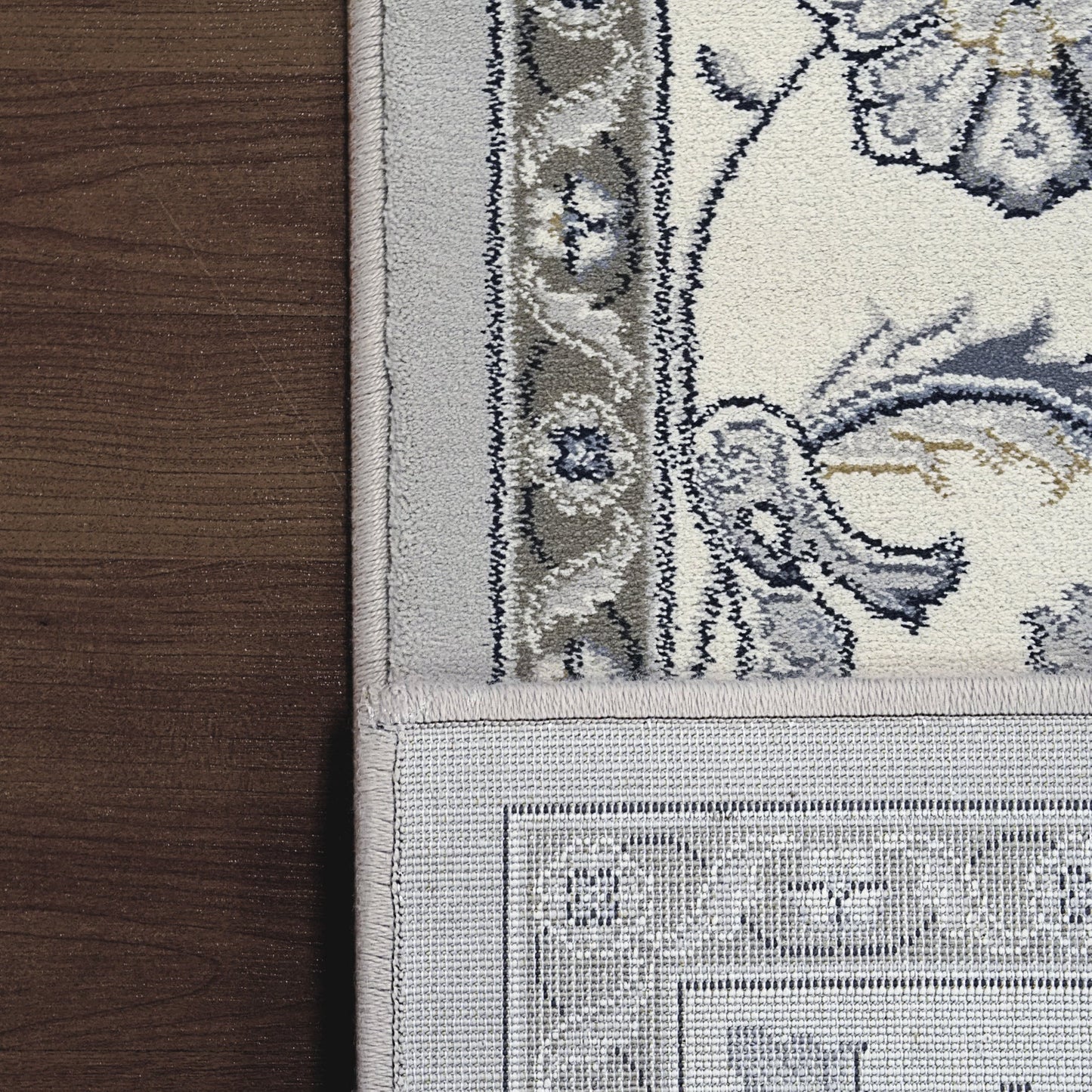 Dynamic Rugs Ancient Garden 57365 Soft Grey Cream Traditional Machine-Made Rug