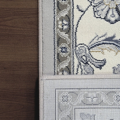 Dynamic Rugs Ancient Garden 57365 Soft Grey Cream Traditional Machine-Made Rug