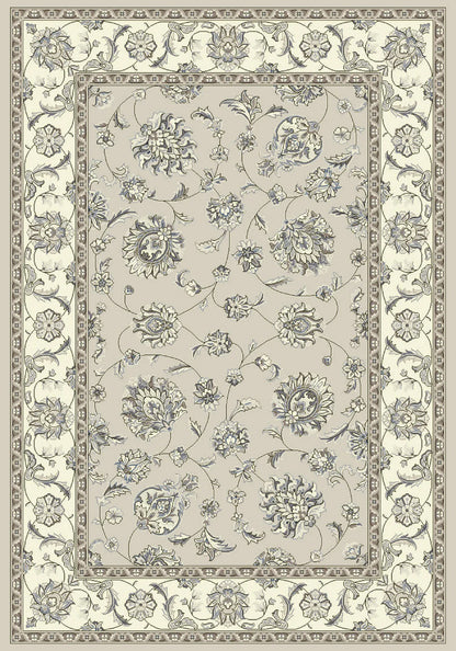 Dynamic Rugs Ancient Garden 57365 Soft Grey Cream Traditional Machine-Made Rug