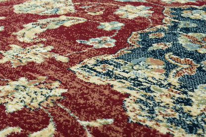 Dynamic Rugs Ancient Garden 57559 Red Ivory Traditional Machine-Made Rug