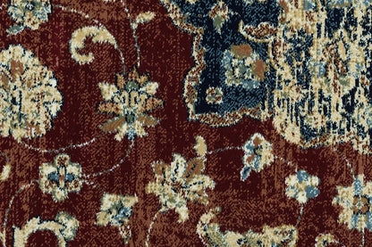 Dynamic Rugs Ancient Garden 57559 Red Ivory Traditional Machine-Made Rug