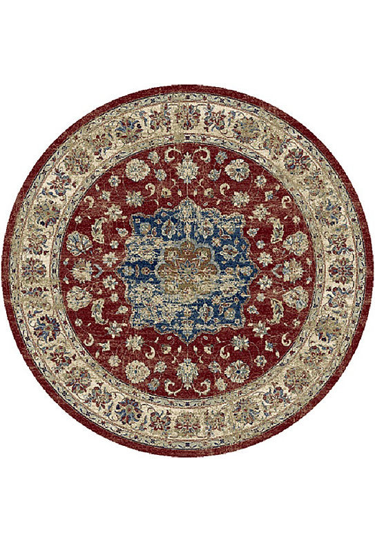 Dynamic Rugs Ancient Garden 57559 Red Ivory Traditional Machine-Made Rug