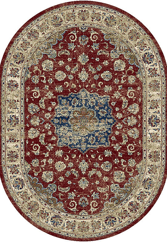 Dynamic Rugs Ancient Garden 57559 Red Ivory Traditional Machine-Made Rug
