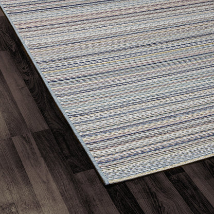 Dynamic Rugs Brighton 8160 Blue Contemporary Machine-Made Rug