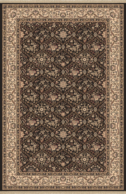 Dynamic Rugs Brilliant 7211 Black Traditional Machine-Made Rug