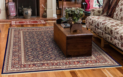 Dynamic Rugs Brilliant 72240 Navy Traditional Machine-Made Rug