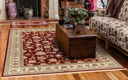 Dynamic Rugs Brilliant 7226 Red Traditional Machine-Made Rug