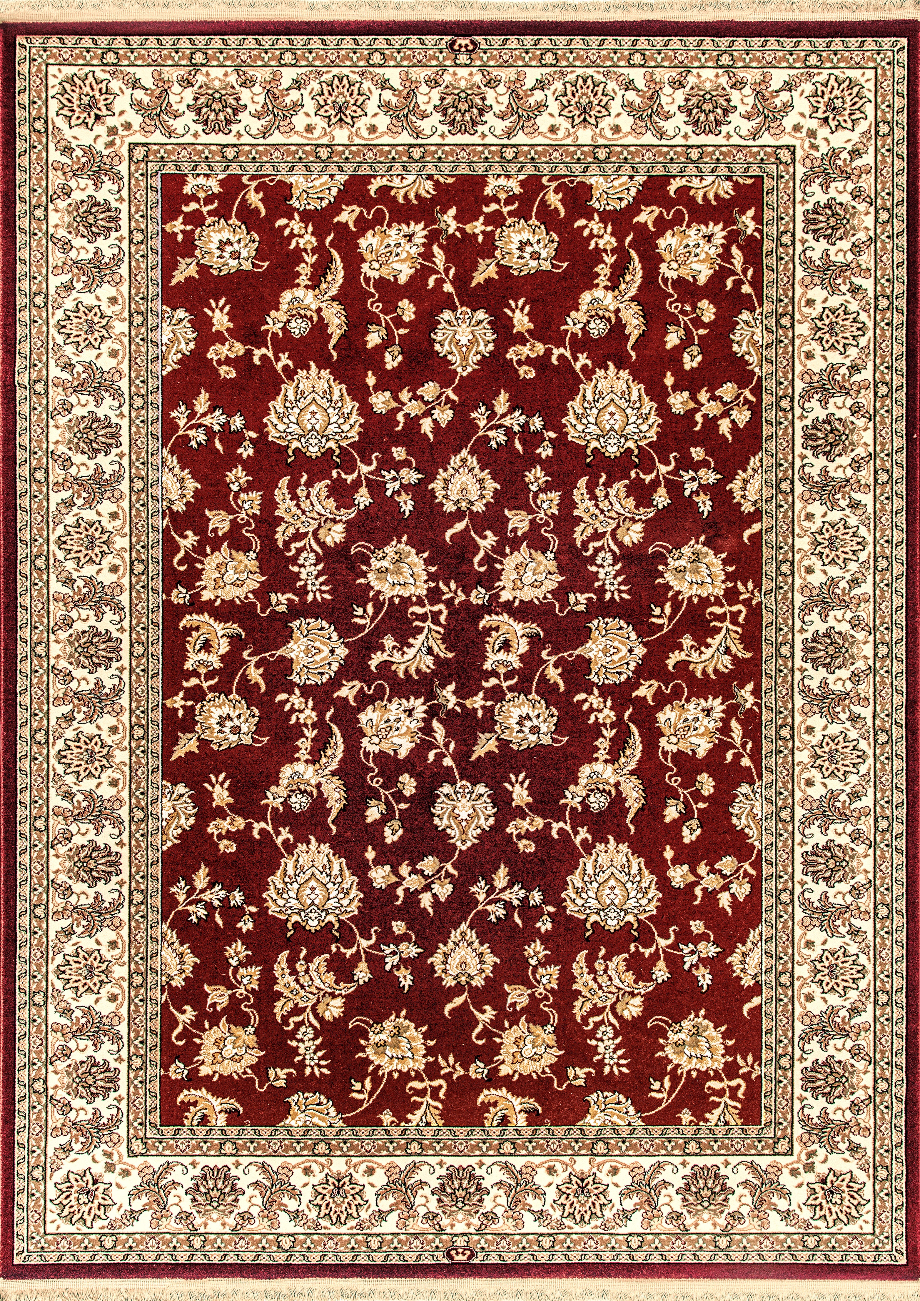 Red Kuwait Rug Dynamic Rugs Brilliant 7226 Red Traditional Machine-Made Rug |ADR