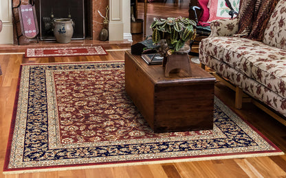 Dynamic Rugs Brilliant 72284 Red Traditional Machine-Made Rug