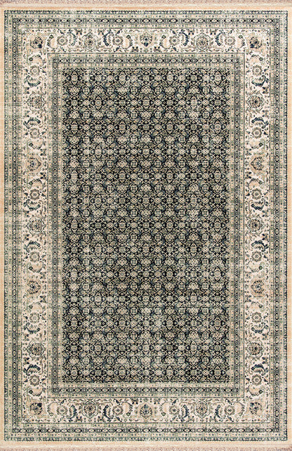 Dynamic Rugs Brilliant 72407 Navy Traditional Machine-Made Rug