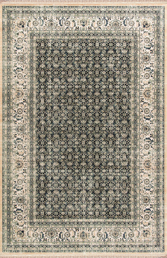 Dynamic Rugs Brilliant 72407 Navy Traditional Machine-Made Rug