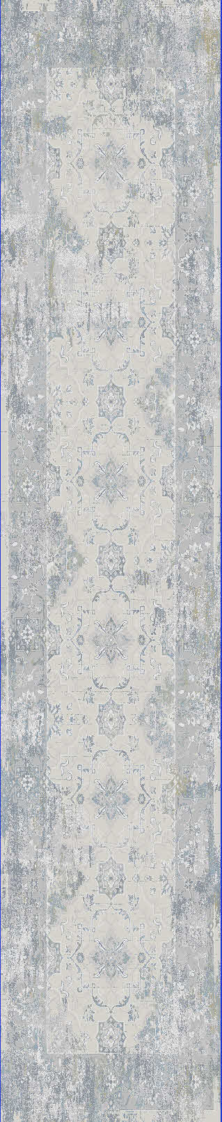 Dynamic Rugs Castilla 3534 Cream Silver Modern Machine-Made Rug