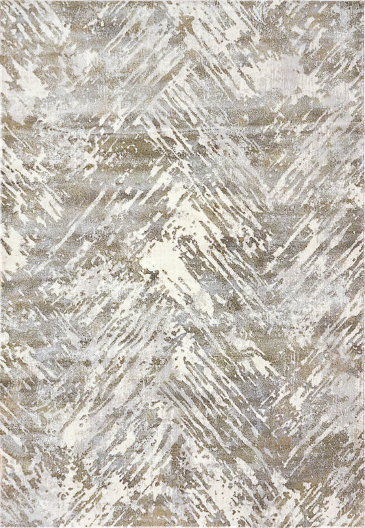 Dynamic Rugs Castilla 3537 Cream Grey Modern Machine-Made Rug