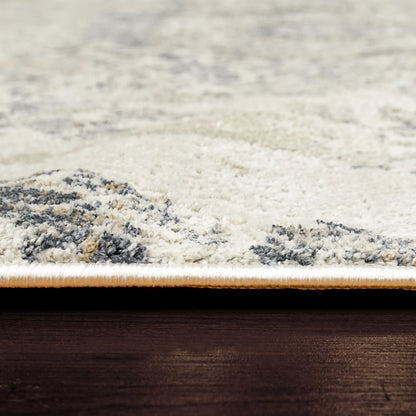 Dynamic Rugs Castilla 3558 Grey Blue Modern Machine-Made Rug