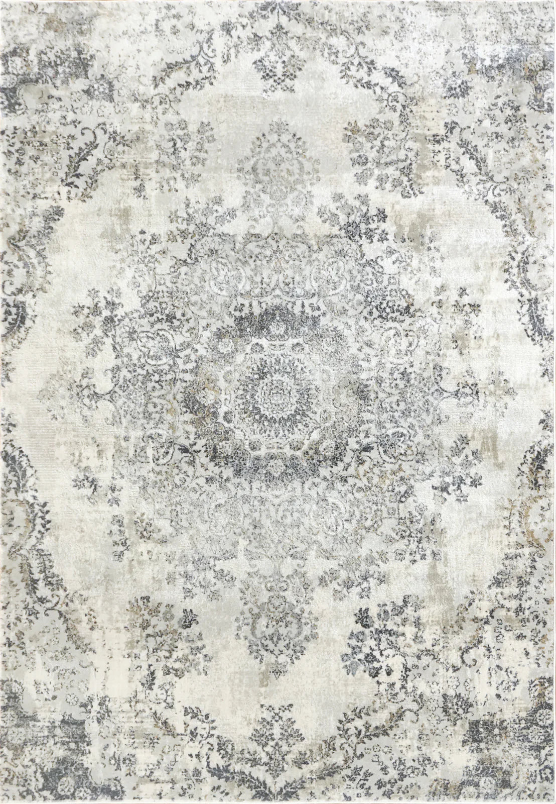 Dynamic Rugs Castilla 3558 Grey Blue Modern Machine-Made Rug