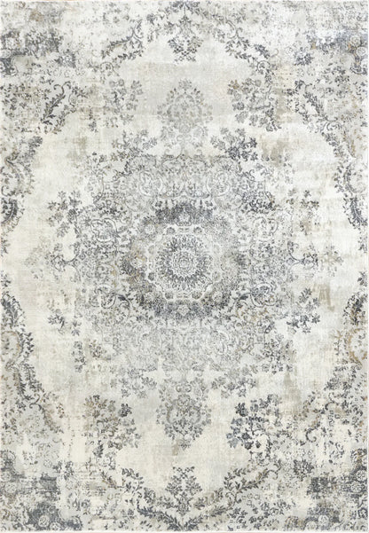 Dynamic Rugs Castilla 3558 Grey Blue Modern Machine-Made Rug