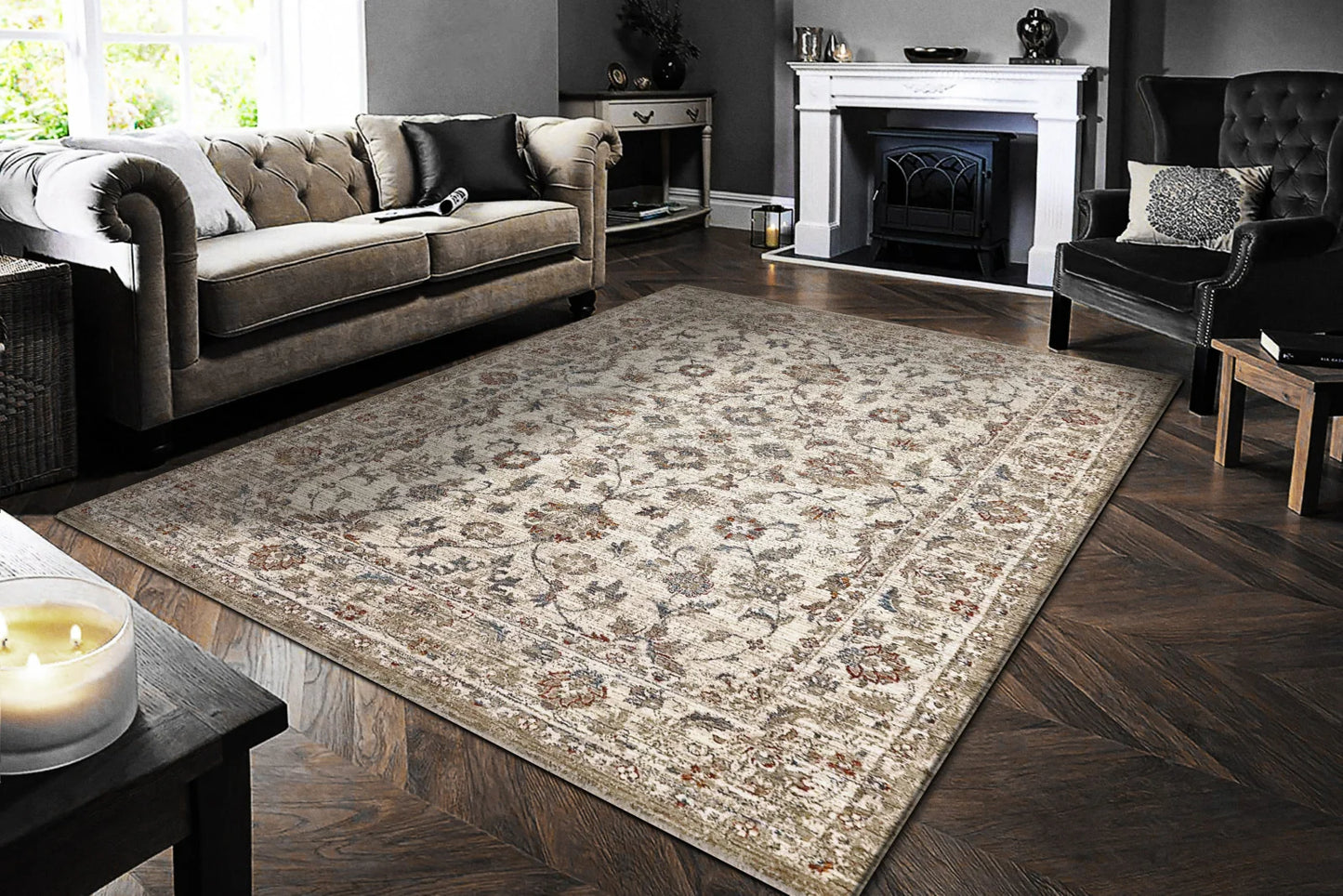 Dynamic Rugs Dakota 6640 Ivory Multi Traditional Machine-Made Rug