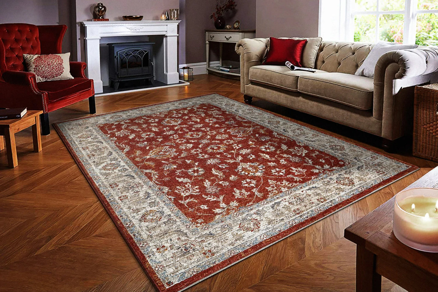 Dynamic Rugs Dakota 6640 Red Multi Traditional Machine-Made Rug