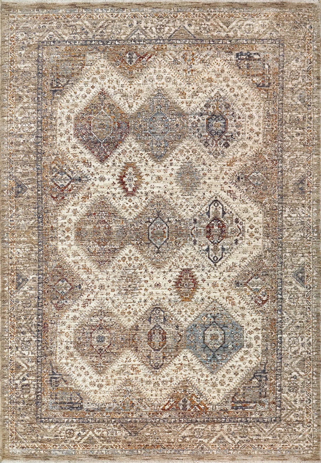 Dynamic Rugs Dakota 6641 Beige Multi Traditional Machine-Made Rug