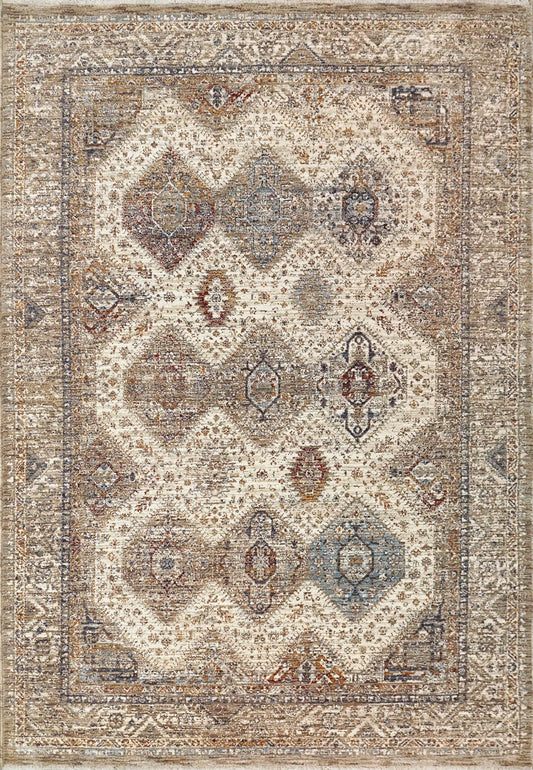 Dynamic Rugs Dakota 6641 Beige Multi Traditional Machine-Made Rug