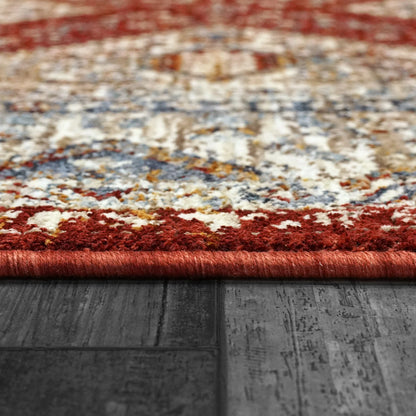 Dynamic Rugs Dakota 6641 Red Multi Traditional Machine-Made Rug