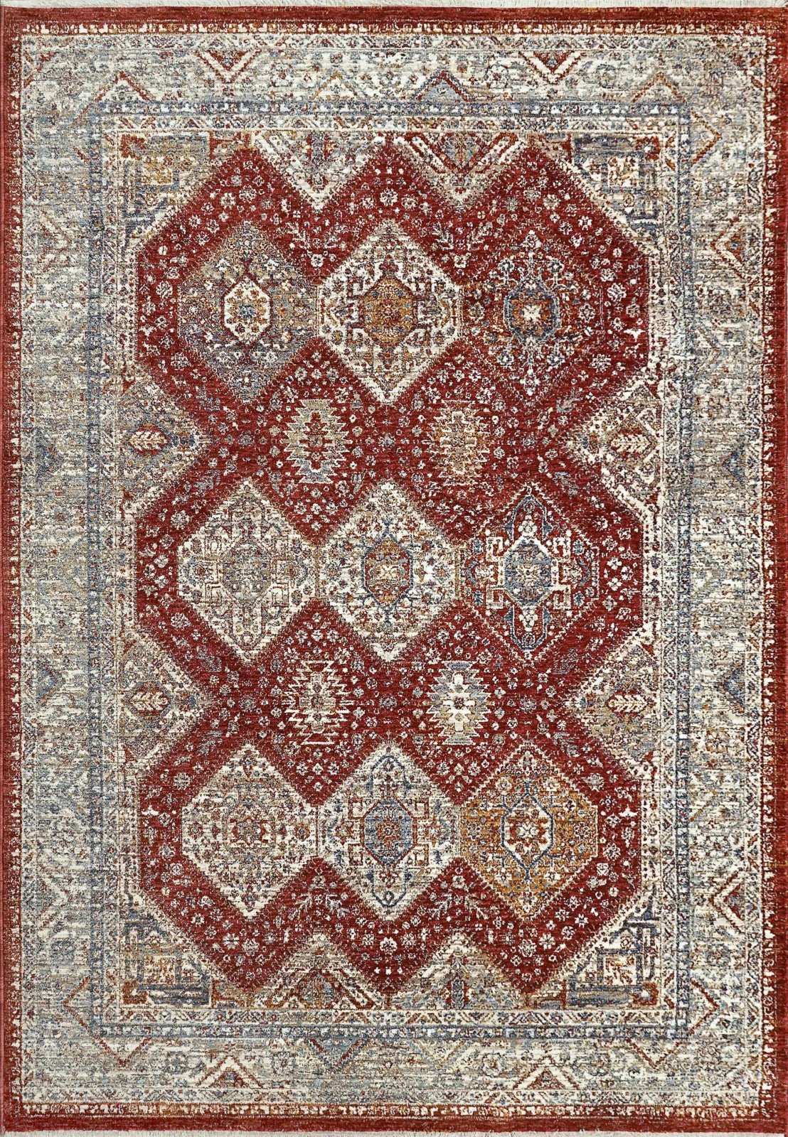 Dynamic Rugs Dakota 6641 Red Multi Traditional Machine-Made Rug