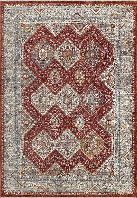 Dynamic Rugs Dakota 6641 Red Multi Traditional Machine-Made Rug
