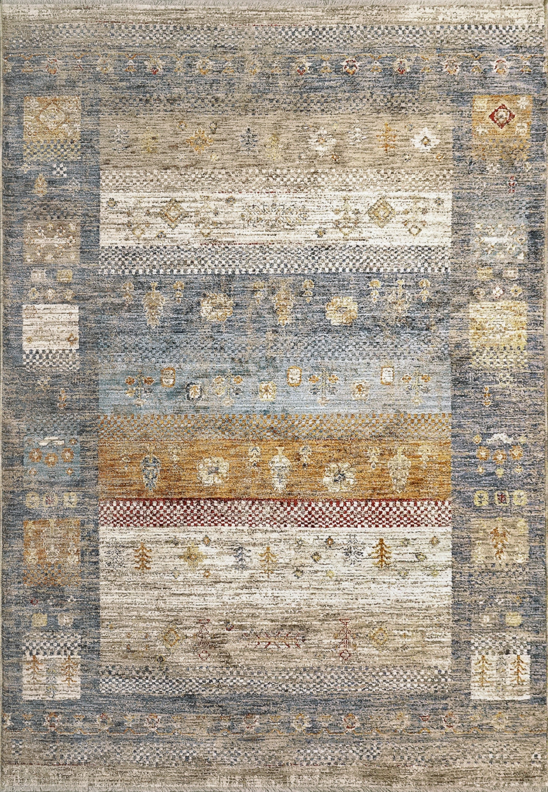 Dynamic Rugs Dakota 6642 Blue Multi Transitional Machine-Made Rug