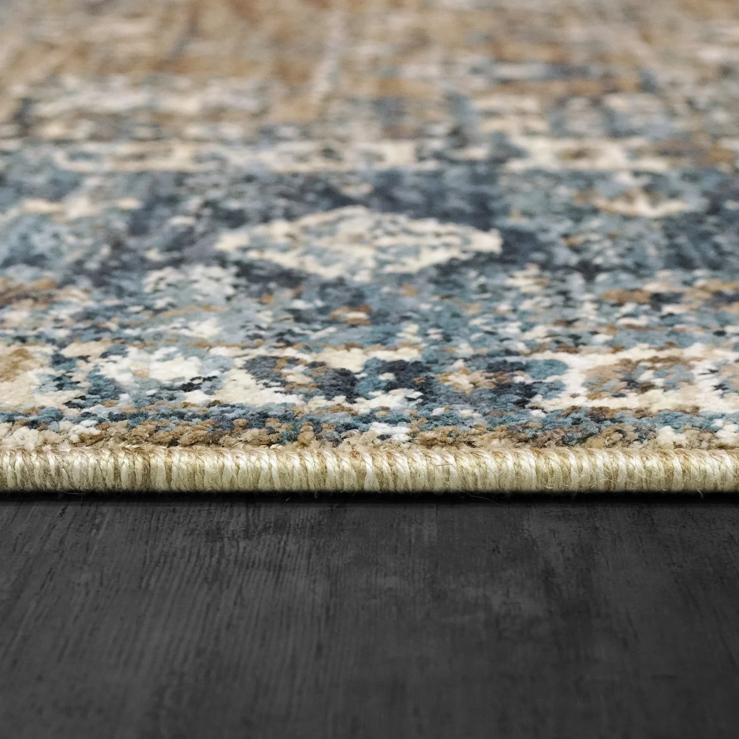Dynamic Rugs Dakota 6644 Beige Blue Traditional Machine-Made Rug