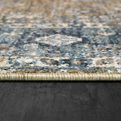 Dynamic Rugs Dakota 6644 Beige Blue Traditional Machine-Made Rug
