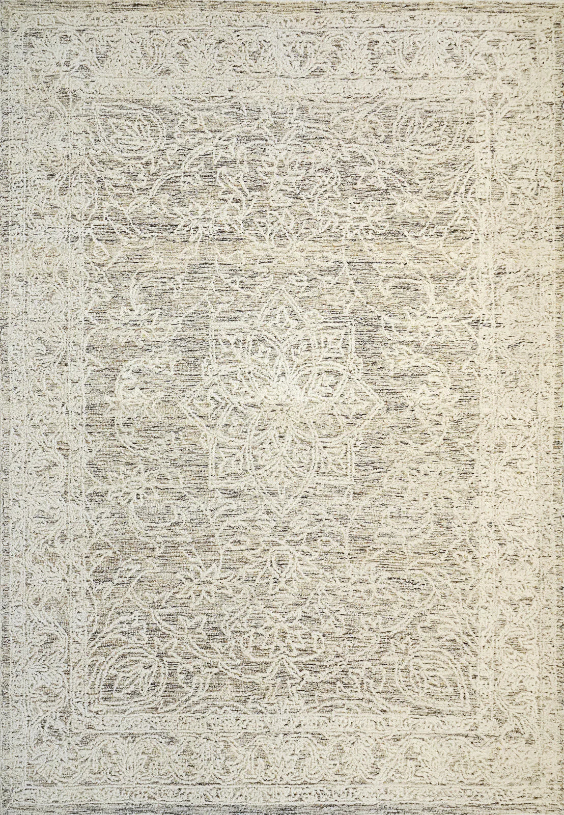 Dynamic Rugs Darcy 1124 Ivory Taupe Traditional Handmade Rug