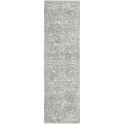 Dynamic Rugs Dharma 12040 Light Blue Beige Transitional Machine-Made Rug