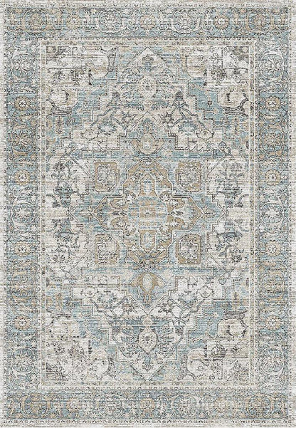 Dynamic Rugs Jazz 6798 Beige Taupe Blue  Traditional Machine-Made Rug