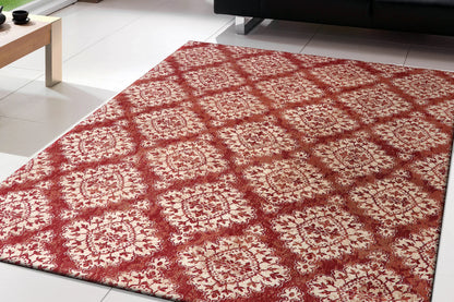 Dynamic Rugs Melody 985015 Terracotta Transitional Machine-Made Rug
