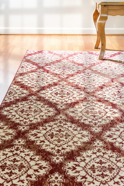 Dynamic Rugs Melody 985015 Terracotta Transitional Machine-Made Rug