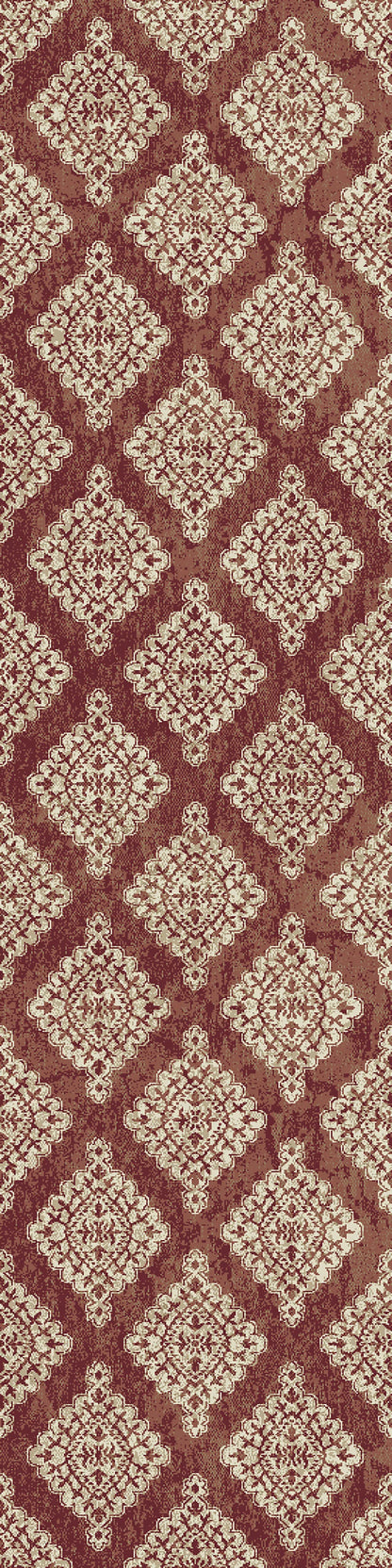 Dynamic Rugs Melody 985015 Terracotta Transitional Machine-Made Rug