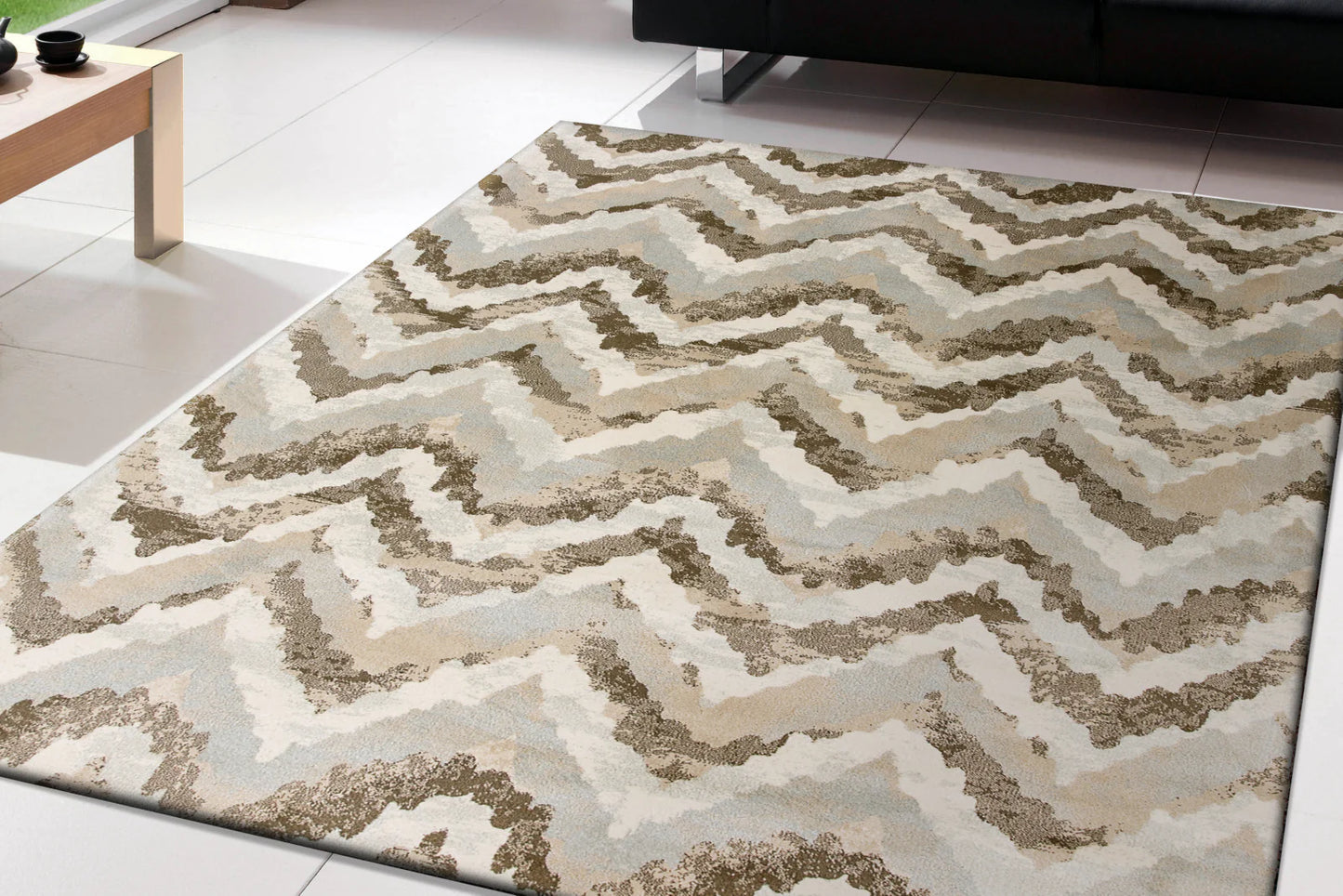 Dynamic Rugs Melody 985018 Ivory Contemporary Machine-Made Rug