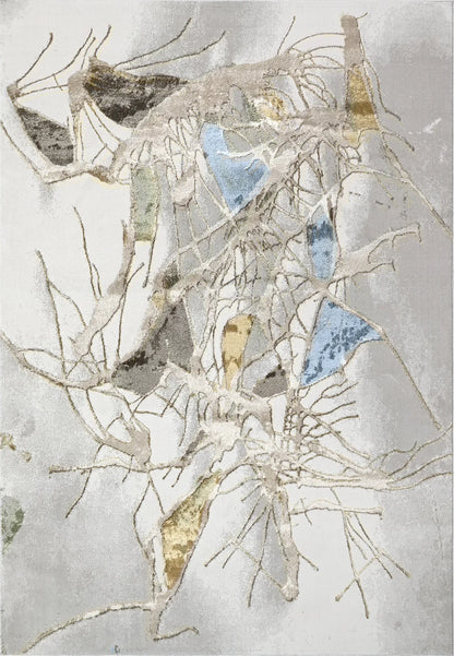 Dynamic Rugs Merit 6655 Grey Multi Modern Machine-Made Rug