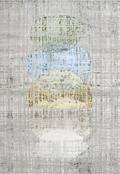 Dynamic Rugs Merit 6656 Grey Multi Modern Machine-Made Rug