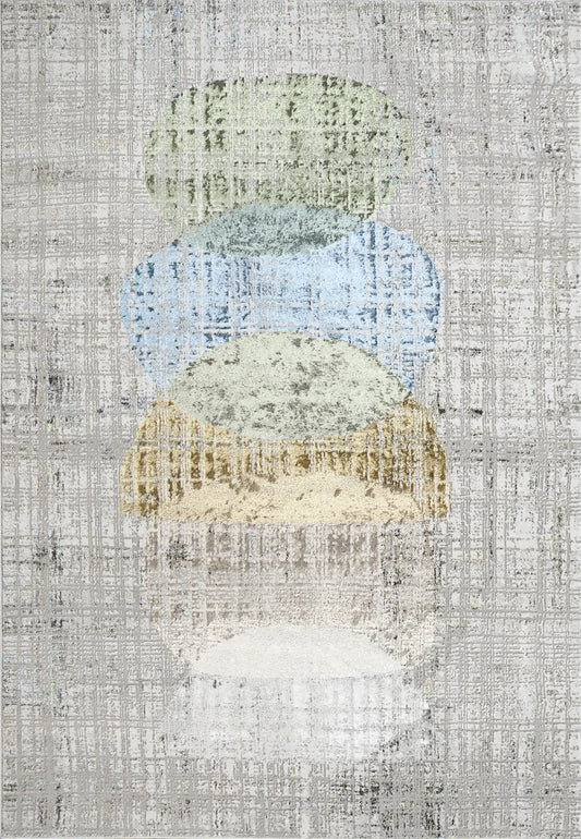 Dynamic Rugs Merit 6656 Grey Multi Modern Machine-Made Rug