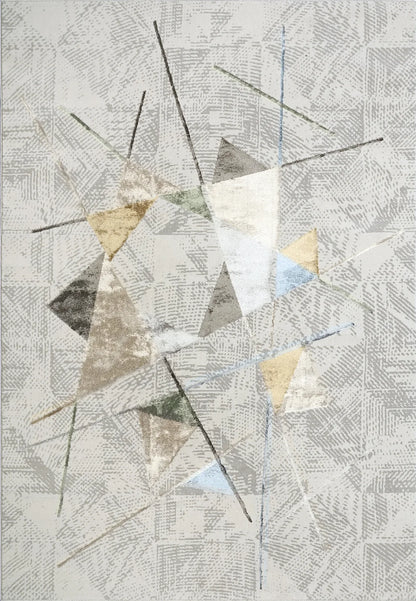 Dynamic Rugs Merit 6658 Grey Multi Modern Machine-Made Rug