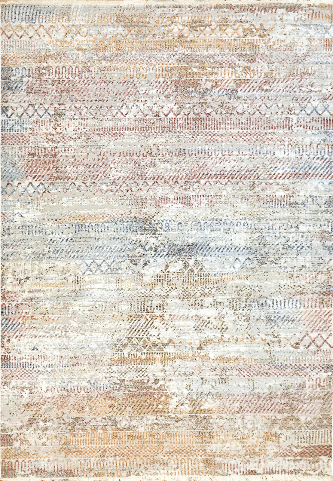 Dynamic Rugs Mood 8450 Ivory Red Traditional Machine-Made Rug
