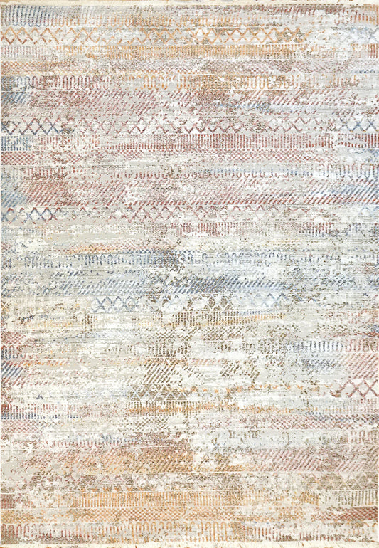 Dynamic Rugs Mood 8450 Ivory Red Traditional Machine-Made Rug