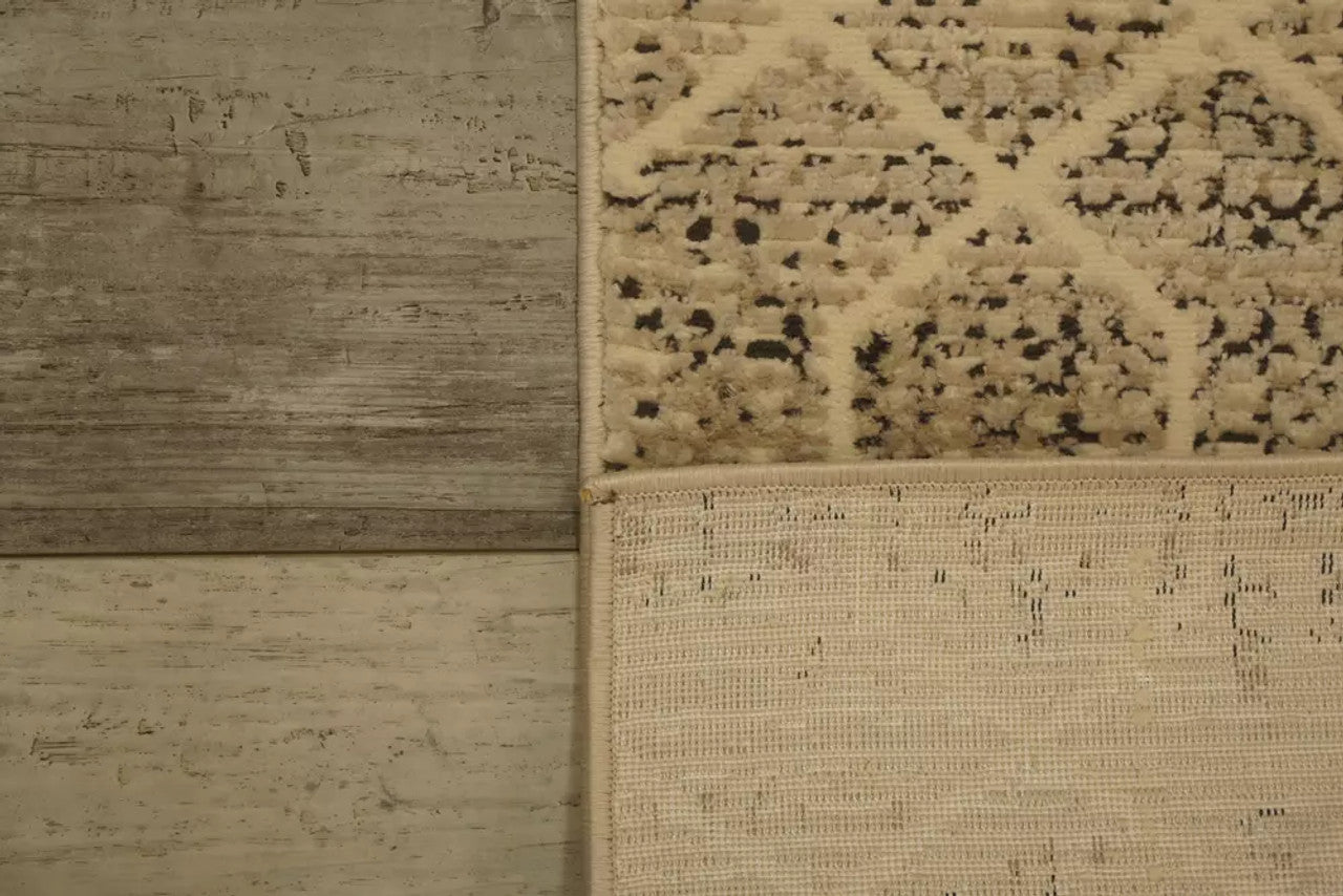 Dynamic Rugs Rori 9354 Ivory Charcoal Modern Machine-Made Rug