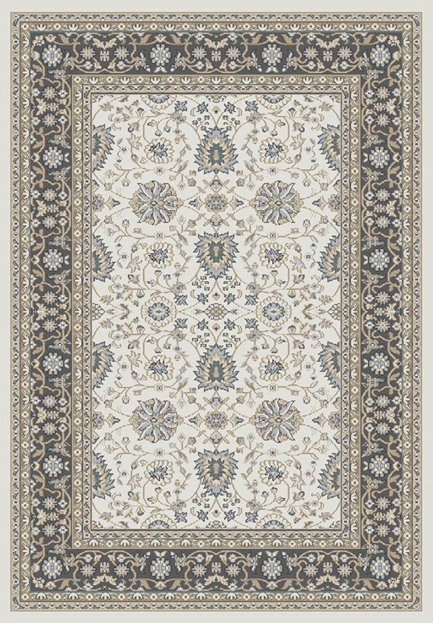 Dynamic Rugs Yazd 2803 Ivory Grey Traditional Machine-Made Rug